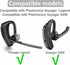 3 Pcs Silicone Ear Tips for Voyager 5200 / Voyager Legend, Replacement Medium Size Noise Reduce Rubber Earbuds Gel Wings Compatible with Plantroni...
