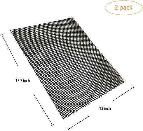 Nattork Grill Mesh Mat,Set (3+2 pc) Non-Stick Reusable BBQ Mesh MatsIdeal for Gas, Charcoal, or Electric Grills,Easy to Clean, Fire Resistant, Wat...