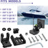 7400931 XNT Transducer Bracket, Transducer Mounting Plate for MHX XNT Model Transducers, Transom Mounting Hardware Kit Compatible with MHX XNT Tra...