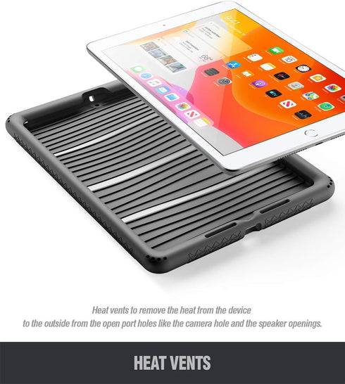 Poetic TurtleSkin Case Designed for iPad 10.2 9th Generation (2021) / 8th Generation (2020) / 7th Generation (2019), Heavy Duty Shockproof Kids Fr...