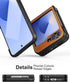 Foluu for Samsung Galaxy Z Flip 6 5G Case, Galaxy Z Flip 6 Leather Case, PU Leather + Hard PC Shell Ultra Thin Slim Durable Protective Phone Case ...
