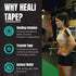 Heali Kinesiology Tape with Magnesium and Menthol, 20 Pcs Precut Strips, K Tape Roll, Knees, Physical Therapy Sports Tape for Muscle and Joint Pai...