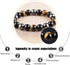 HOZEAL Triple Protection Bracelet, Black Obsidian Tiger Eye Stone Hematite Wealth Bracelets for Men Women for Bring Luck and Prosperity, Beaded Bu...