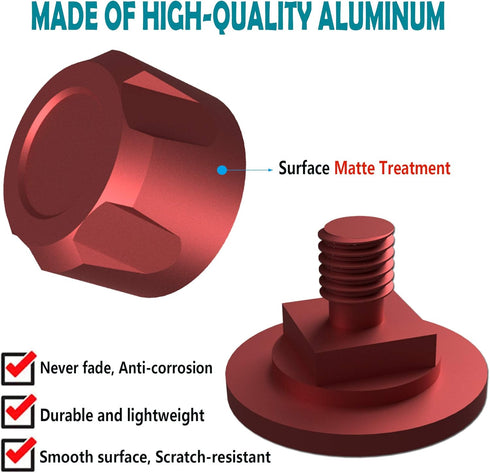 Welding Hood Pipeliner Helmet Fasteners-1Pair Aluminum Frosted Helmet Pipeliner Headgear Replacement Parts Accessories Screws Flip Hood, Anti-rust...