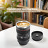 Camera Lens Coffee Mug with Slider Lid – Realistic DSLR Thermos Cup, Novelty Gift for Photographers, Coffee Lovers, Men & Women...