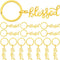 Spakon 25 Pcs Blessed Christian Keychains Bulk Church Gifts Religious Bible Verse Key Chain for VBS Sunday School Gifts (Blessed)...