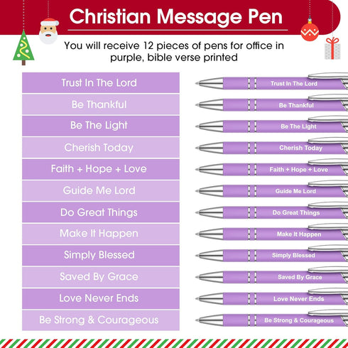 12 Pcs Inspirational Ballpoint Pens Funny Pen Quotes Pen Motivational Encouraging Screen Touch Stylus Pen for Office Colleague Coworker, Black Ink...