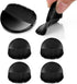 4 Pieces Paint Flat Brush Applicator Black Modge Podge Brushes Artist Drawing Brush Basic Diamond Art Painting Brush for Gesso Oil Paint Watercolo...