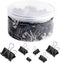 SANNIX 110 PCS Binder Clips Assorted Sizes, X Large, Large, Medium, Small, Mini and Micro, Binder Clips Paper Clamps for Office Home School...