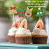 ALISSAR 28-pack Christmas Cupcake Toppers, Glitter Holiday Cake toppers Home Party Decor Christmas Party Supplies Favors...