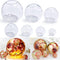 RESINWORLD Set of 4, 3", 2.5", 2", 1.7", 1.3", 0.9" Clear Silicone Sphere Molds, Large 3D Seamless Sphere Silicone Molds for Resin Casting, Round ...