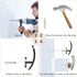 Furge 4 Pieces Curtain Holdback,Wall Mounted Hooks Drapery Tiebacks with Screws Metal Decorative Curtain Holdbacks Decorative Window Drapery Holde...