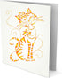 Stencils for Walls: Cute Cat Stencil, 6 x 8.5 inch (L) - Cool Cartoon Cat Bow Flower Beads Stencils for Painting Template...
