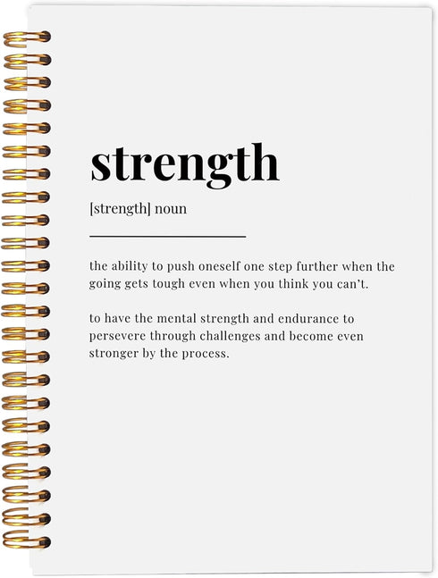 Strength Inspirational Notebook Journal, Inspirational Motivational Gifts for Women Men, Inspirational Spiral Notebook Journal 5.5x8.3...