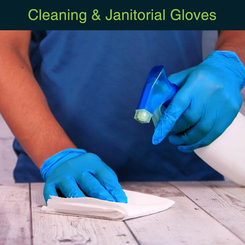 Blue Gloves Disposable Latex Free Medium, 50 Count - Medical and Dental Grade Surgical Gloves - Powder Free Nitrile Gloves Medium - 3 Mil Thicknes...