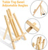 AROIC Wood Easels, Easel Stand for Painting Canvases, Art, and Crafts. (11.8 inch, 4 Pack), Tripod, Painting Party Easel, Kids Student Table Schoo...