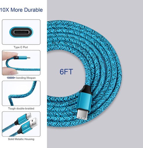 30W Fast Car Charger Type C Cable QC3.0 Wall Plug Fast Charging for Samsung Galaxy A25 A15 A53 A03S A14 A13 S23 S22 Ultra S21 S10 S9 S10 S8 Plus A...