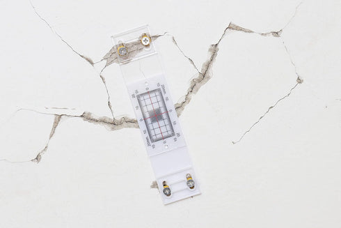 Crack Gauge Monitor? Crack Monitor with Updated Two Fixed adapter | Crack Measure and Record Instrument for Monitoring Wall Deformation and Crack ...