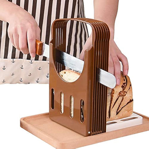 TCOTBE, Foldable Compact Bread Slicing Guide - Bake Slicer Cutter for Homemade Bread, Sandwiches...