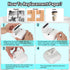 HuiJuKeJi Mini Sticker Printer with RGB Light Pocket Inkless Thermal Printer for iOS&Android, 9 Rolls Thermal Paper?5 Color Pens, Bluetooth Smart ...