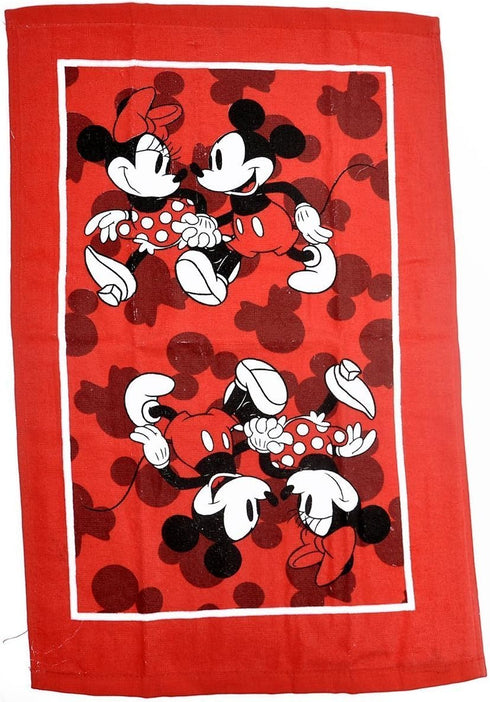 Disney Oven Mitt Pot Holder & Dish Towel 3 pc Kitchen Set (Mickey Minnie Red)...