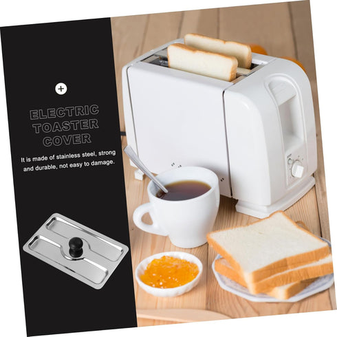 1pc Toaster Cover Small Appliance Cover Toaster Appliance Top Toaster Top Cover Lid for a Toaster Toasters Bread Maker Upper Cover Stainless Steel...