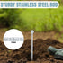 10'' Soil Probe Stainless Steel Soil Sampler Soil Moisture Probe for Lawn Plant Garden Farm Underground Soil Sampling Probing Moisture Meter Compa...