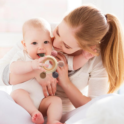 Baby Teething Toys for 0-6 6-12 Months, BPA Free Baby Teether Sensory Toys for Babies 0 3 6 9 12 18 Months, Newborn Infant Toys Gifts for 1 One Ye...