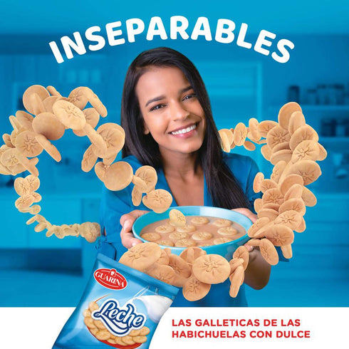 Guarina Galletas Dulces Ideal con Leche (Sweet Crackers) Contains: Wheat, Milk and Soy 45g...