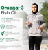 Zaytun Halal Fish Oil 1200mg Omega 3, Premium EPA/DHA, One Per Day, Supports Brain, Heart, Joint Health - 4 Months Supply, Lemon Flavor, Keto Frie...