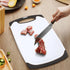 High-Density Plastic Cutting Board with Built-In Handle - Easy to Clean, Non-Slip Chopping Board for Kitchen - BPA-Free Small Cutting Board and Di...