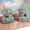 Fish Tank Decorations Asian Aquarium Foo Dogs Statue A Pair FengShui Elephant Ornaments for 10 Gallon or Smaller Fish Tanks & Pet Betta Fish Rest ...