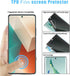 [2+2pack For Xiaomi Redmi Note 13 Pro+ Flexible Privacy Screen Protector(Not Tempered Glass) and Camera Lens Screen Protector,Anti-Spy Flexible TP...