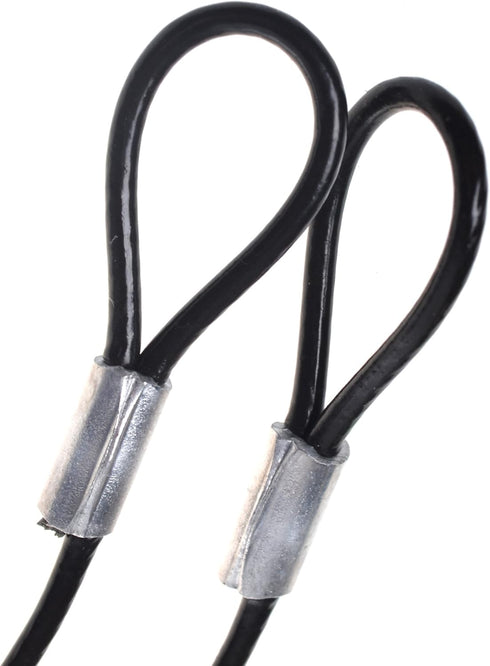 Cosmos 2 PCS 12 Inch Black Color Stainless Steel Tether Lanyard Wire Coated in Soft Plastic compatible with Gopro Hero4 and All Previous Gopro Edi...