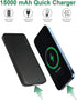 15000mAh Portable Charger, Power Bank Slim 5V 2.1A Dual USB and USB C Fast Input, External Power Bank for iPhone, Smartphones and More -Black......