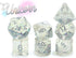 Gate Keeper Games and Dice: Holographic Dice: Unicorn - 7pc Set, Transparent, Holographic Glitter Swirl, 7 Resin Dice for Role Playing Games...