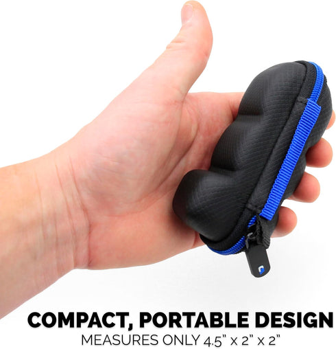 CASEMATIX Asthma Inhaler Travel Case with Lanyard and Clip-on Keychain Carabiner, Includes Inhaler Holder Case Only, Black...