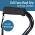 DMI Walking Cane and Walking Stick for Adult Men and Women, FSA Eligible, Lightweight and Adjustable, Ergonomic Hand Grip and Wrist Strap...
