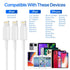 iPhone Charger AUNC 3PACK 6Feed Long Lightning to USB Charging Cable Fast Connector Data Sync Transfer Core Compatible with iPhone 14/iPhone 11/Xs...