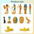 Ancient Egypt Toys Egyptian Toys for Kids Miniature Egyptian Figurines Set Pyramid Mummy Egyptian Toys Egyptian Party Decorations Supplies Birthda...