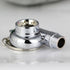 maycom Creative Spinning New Chrome Polished Silver Turbo Turbocharger Keychain Key Chain Ring Keyring Keyfob,make Whistle Sound...