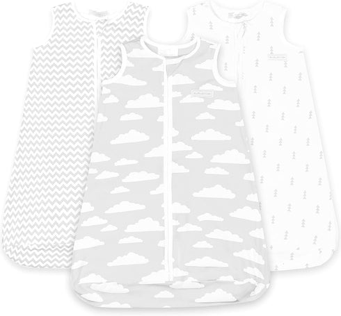 Baby Sleeping Bag Sack – Infant Sleeping Bags - Pure Cotton Wearable Blanket Baby Sleep Bag – Unisex Zip Up Baby Bag for Boys and Girls (Grey Clou...