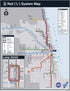 CTA Rail System Map Poster - Chicago Gift | Chicago Map Art | Chicago Wall Art | Chicago Poster | Chicago Art...