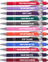 Funny Pens, 12 Pcs Pens Fine Point Smooth Writing Pens, Sarcastic Ballpoint Pens with Screens Touch Stylus Tips, Black Ink 1.0 Mm Snarky Pens, Gif...