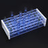 stonylab Test Tube Rack, 3-Tier Detachable Blue Plastic Test Tube Rack Tube Holder Stand Rack for Laboratory Scientific Experiments, 5/8 inch 50-P...