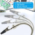 4-Pack Helping Hands Soldering Clamp,Adjustable Soldering Clip,Flexible Gooseneck Metal Arms Alligator Clips,Soldering Third Hand Tools for Electr...