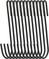 12-Pack 4.2 Inches Black Antistatic coating Steel S hook Cookware Universal Pot Rack Hooks Sturdy Hanging Hooks - Multiple uses for Kitchenware, P...