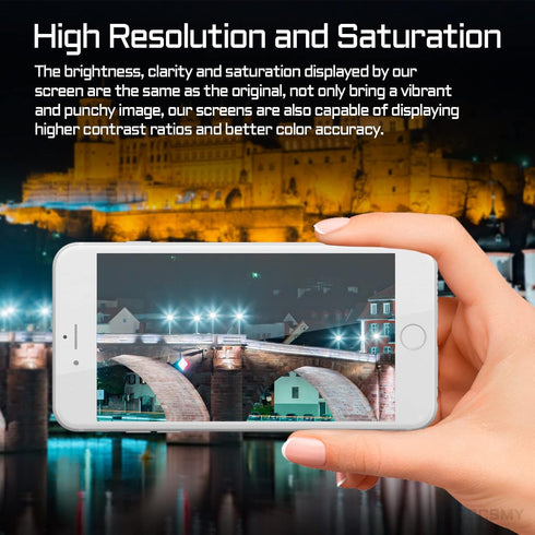 for iPhone 8 / SE 2020 Screen Replacement White for iPhone SE 2nd Generation 4.7" LCD Display 3D Touch Digitizer Full Assembly with Repair Tools F...