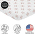 Sweet Jojo Designs Red and White Baby Boy Fitted Mini Portable Crib Sheet for Baseball Patch Sports Collection - for Mini Crib or Pack and Play ON...