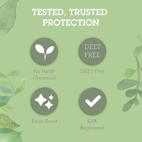 Quantum Buzz Away - Natural DEET-free Insect Repellent, Citronella Essential Oil Bug Spray, Original Formula - Small Children and Up, Travel Frien...